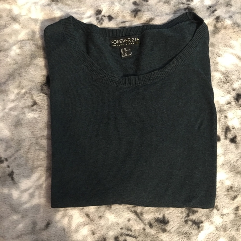Forever 21 - dark green long sleeve top